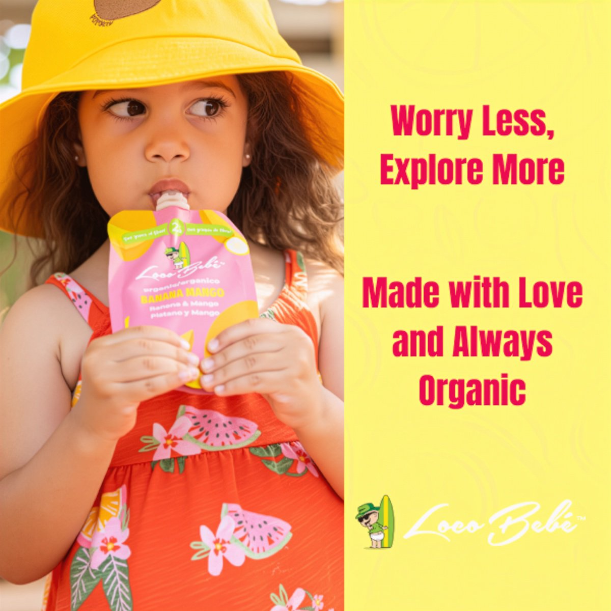 Loco Bebe Organic Baby Food Purée - Banana Mango