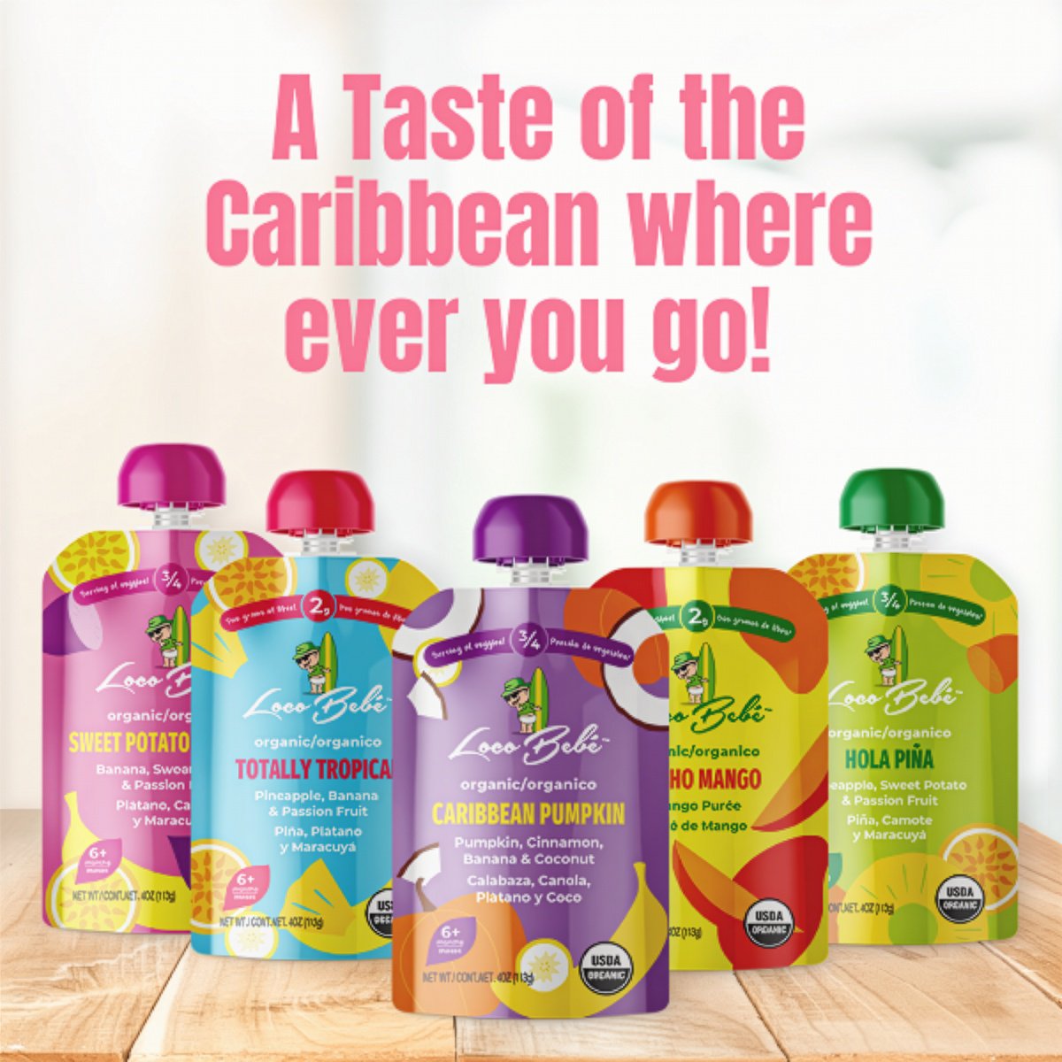 Loco Bebe Organic Baby Food Purée - Banana Mango