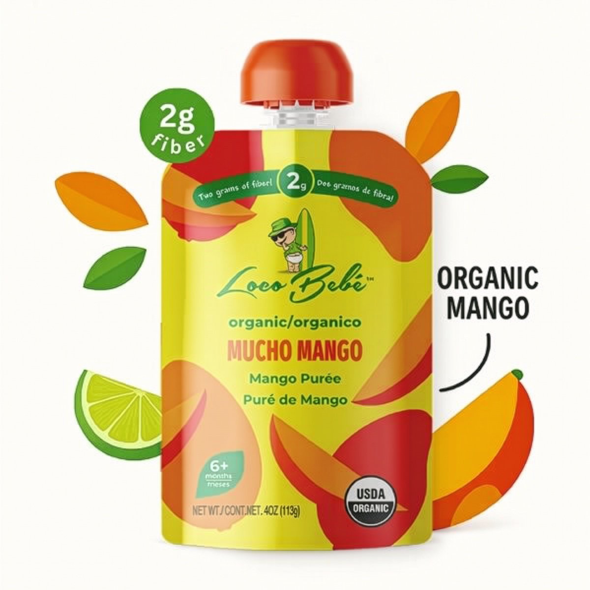 Loco Bebe Organic Baby Food Purée - Mucho Mango