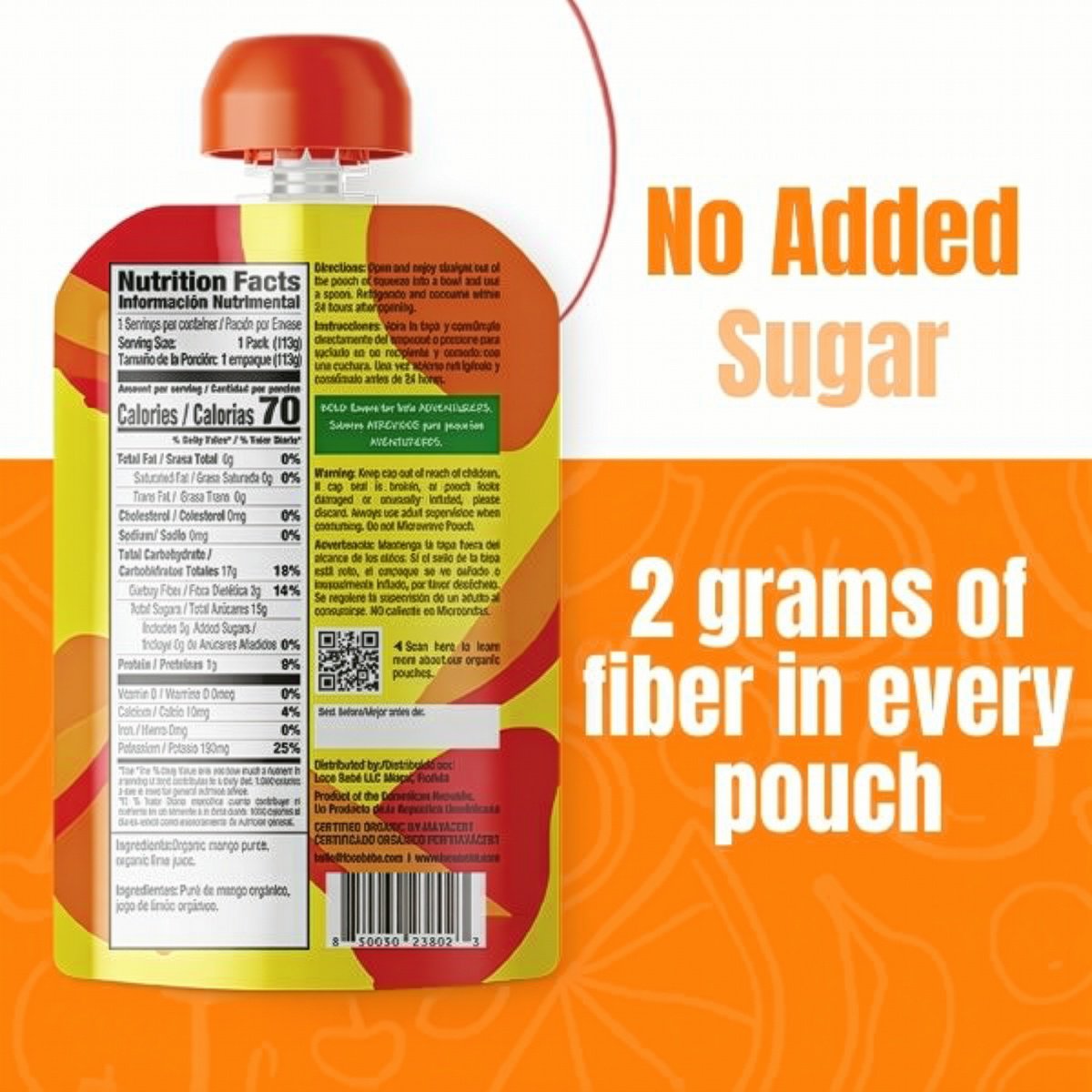 Loco Bebe Organic Baby Food Purée - Mucho Mango
