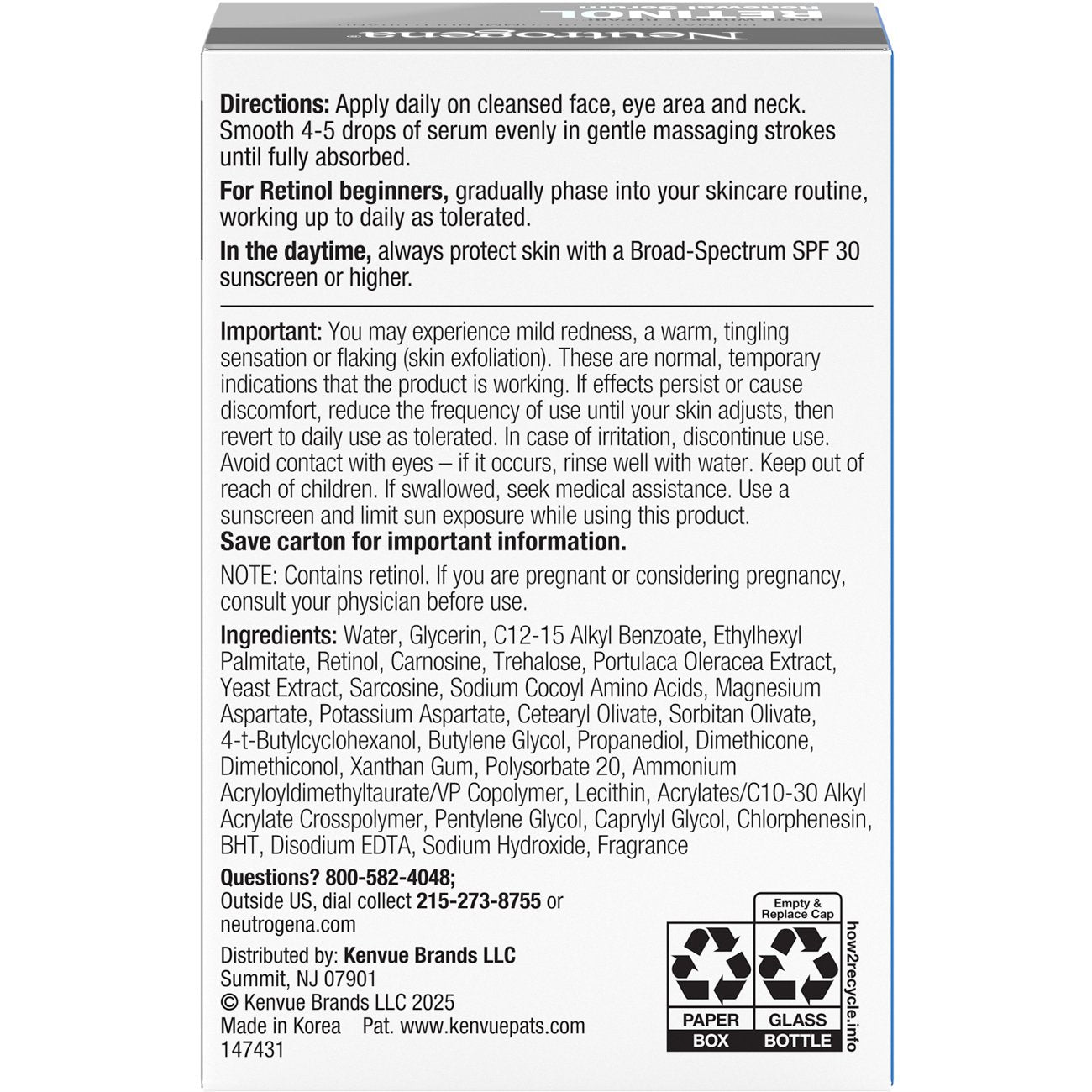 Neutrogena Rapid Wrinkle Repair Retinol Renewing Serum