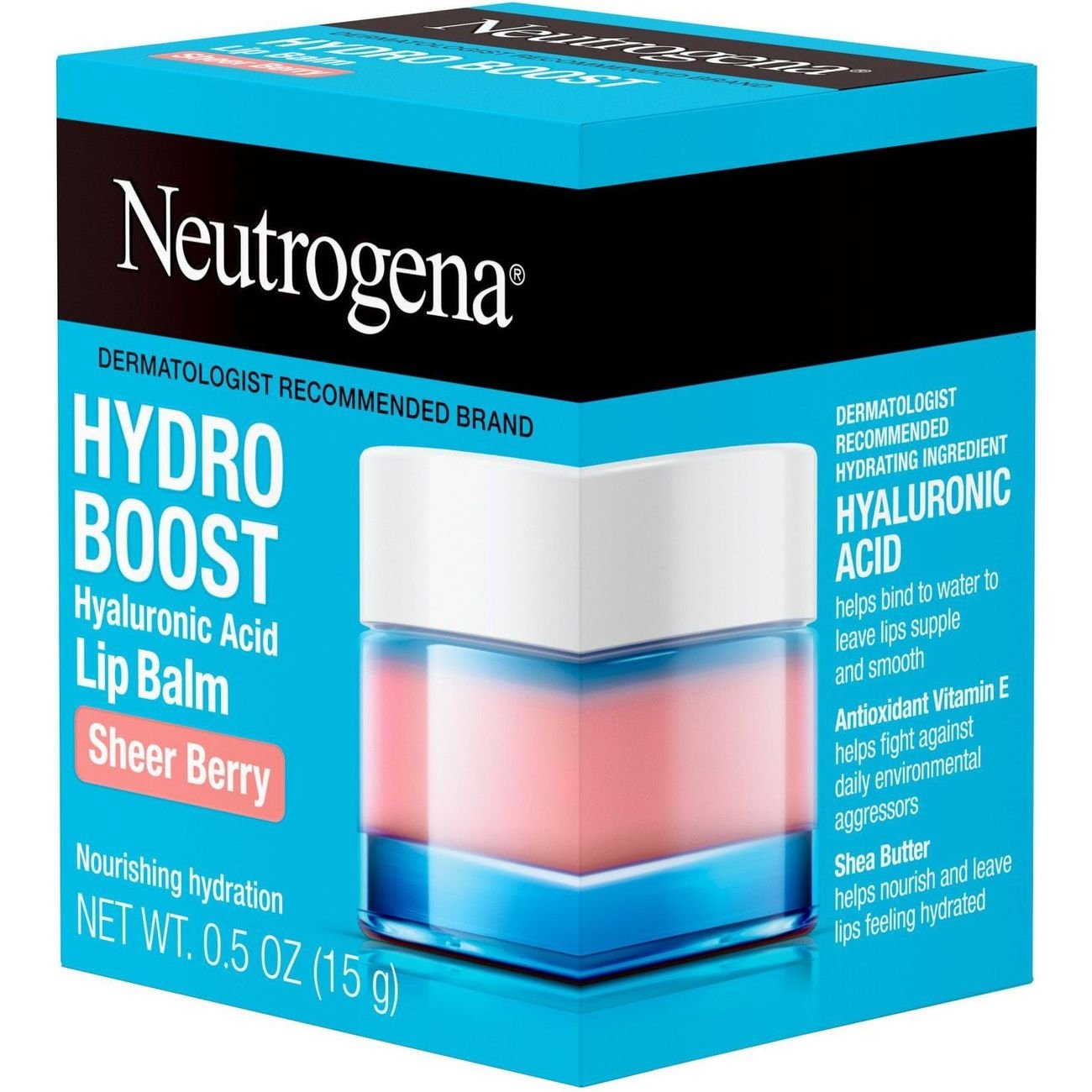 Neutrogena Hydro Boost Hyaluronic Acid Lip Balm - Sheer Berry