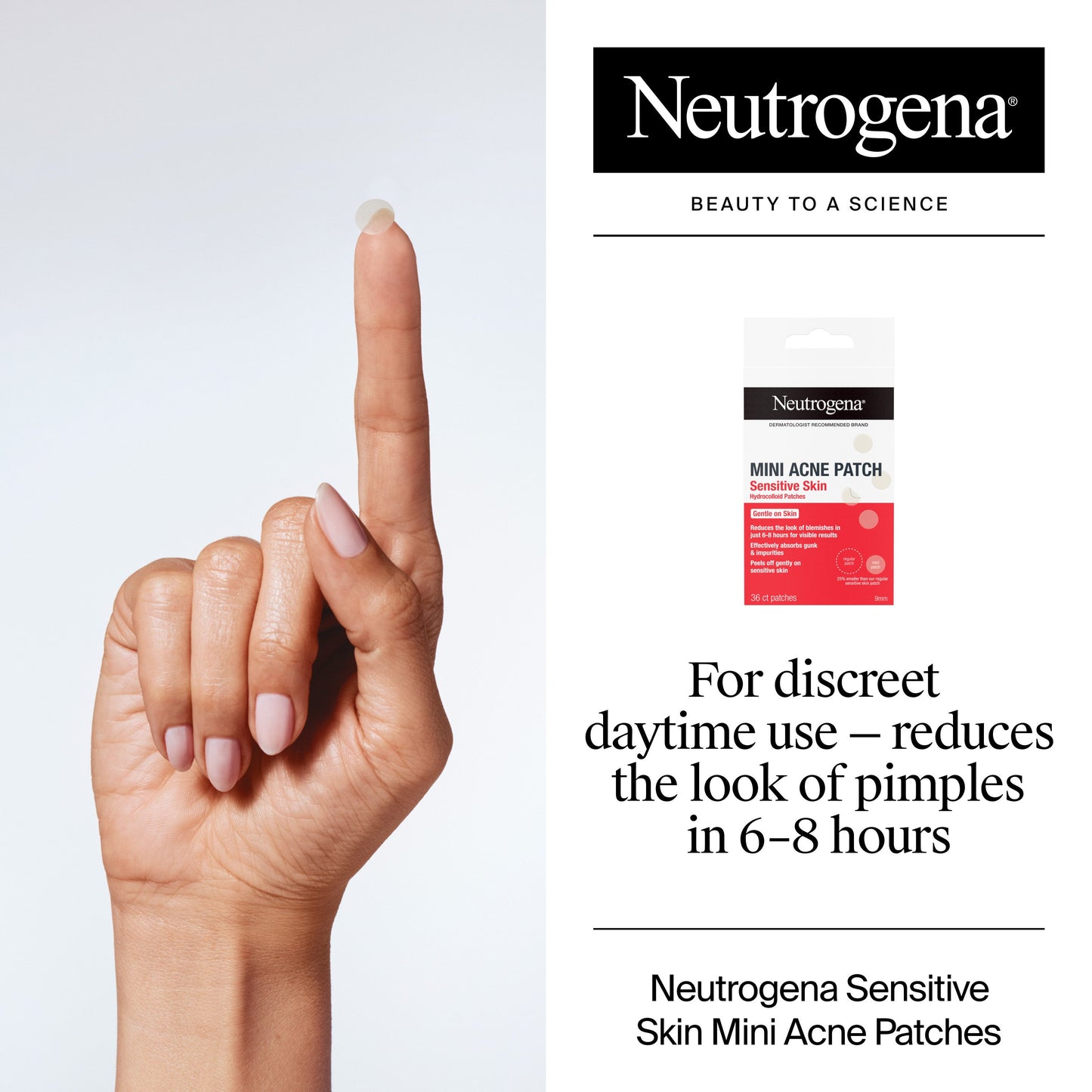 Neutrogena Sensitive Skin Hydrocolloid Mini Acne Patch