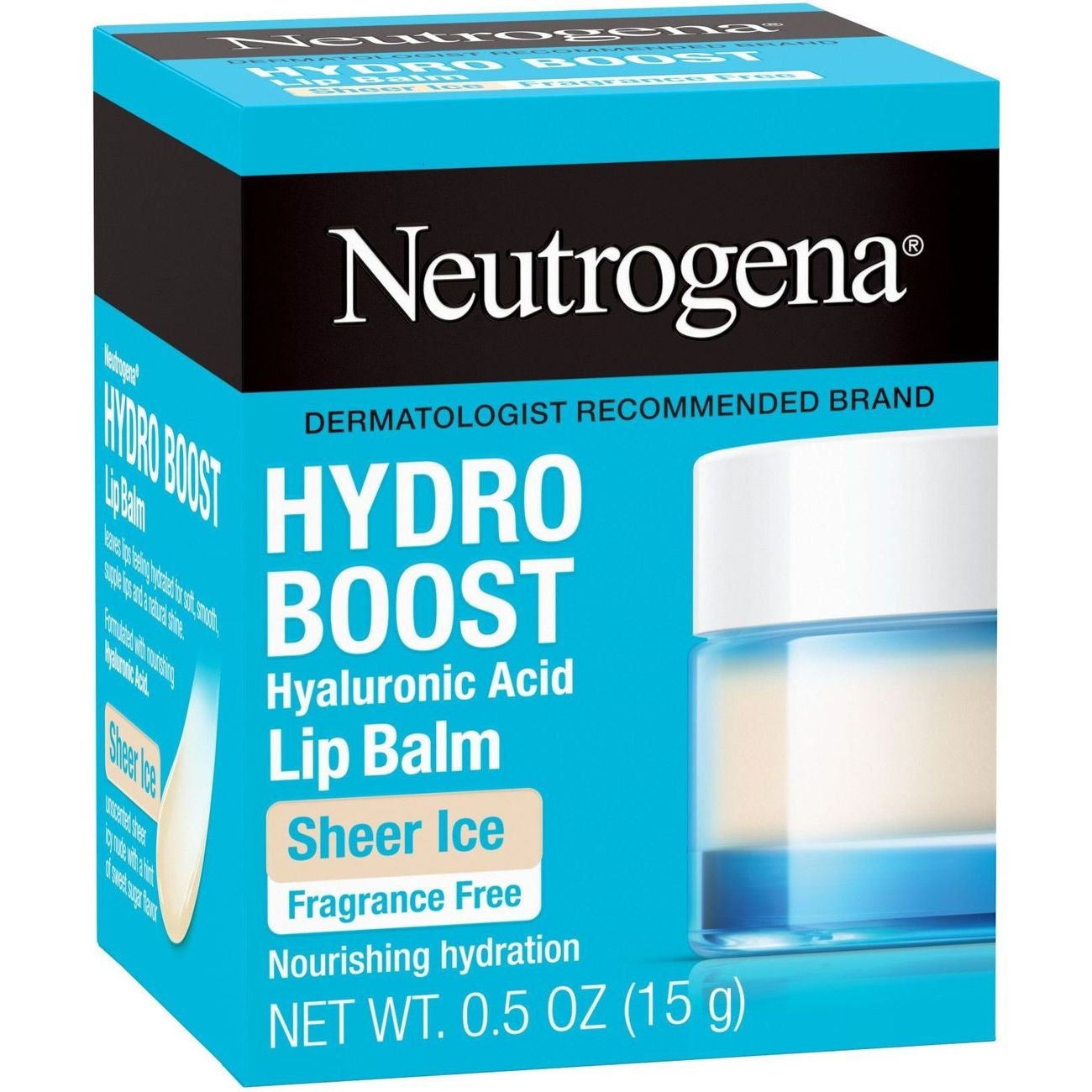 Neutrogena Hydro Boost Hyaluronic Acid Lip Balm - Sheer Ice, Fragrance Free