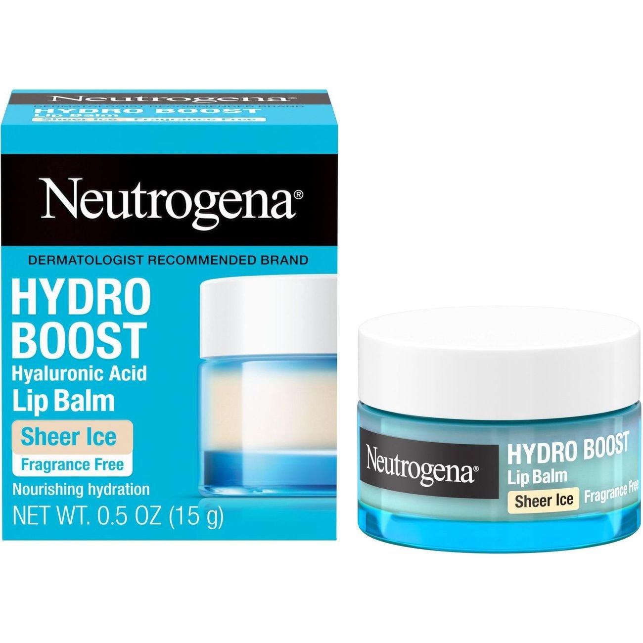 Neutrogena Hydro Boost Hyaluronic Acid Lip Balm - Sheer Ice, Fragrance Free