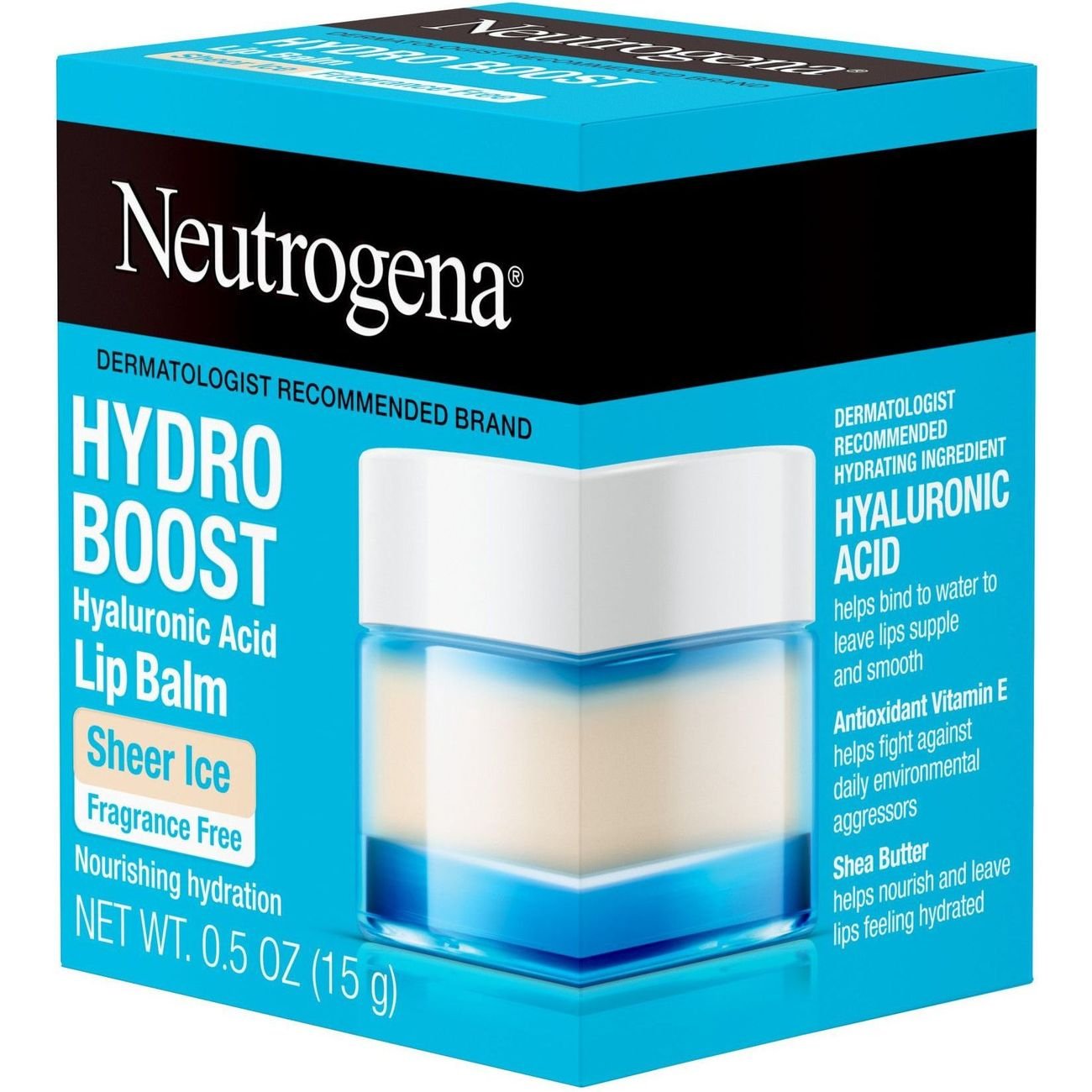Neutrogena Hydro Boost Hyaluronic Acid Lip Balm - Sheer Ice, Fragrance Free