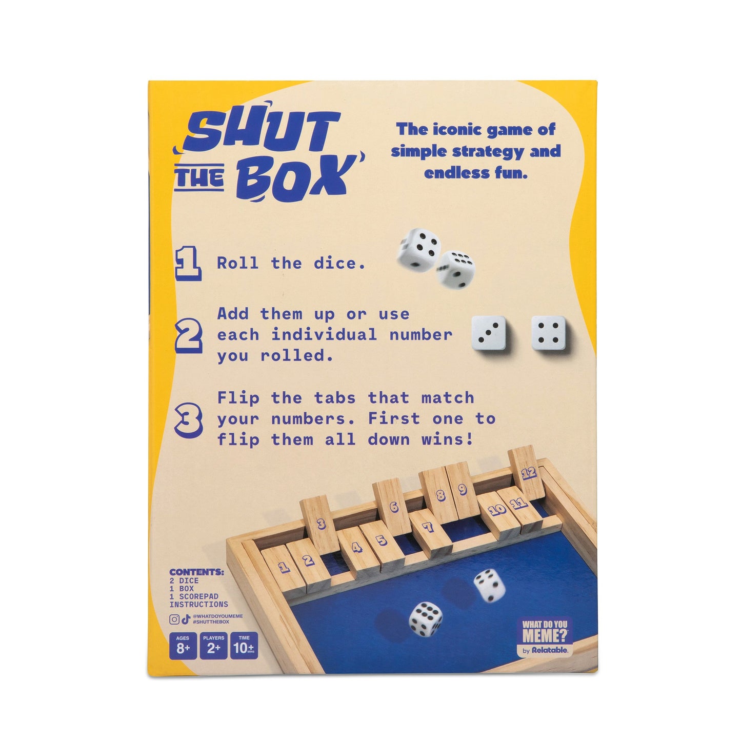 Shut The Box The Classic Dice Game