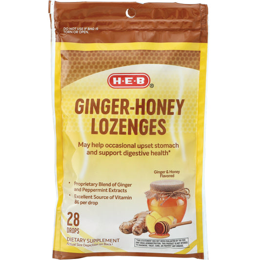 H-E-B Ginger Honey Lozenge