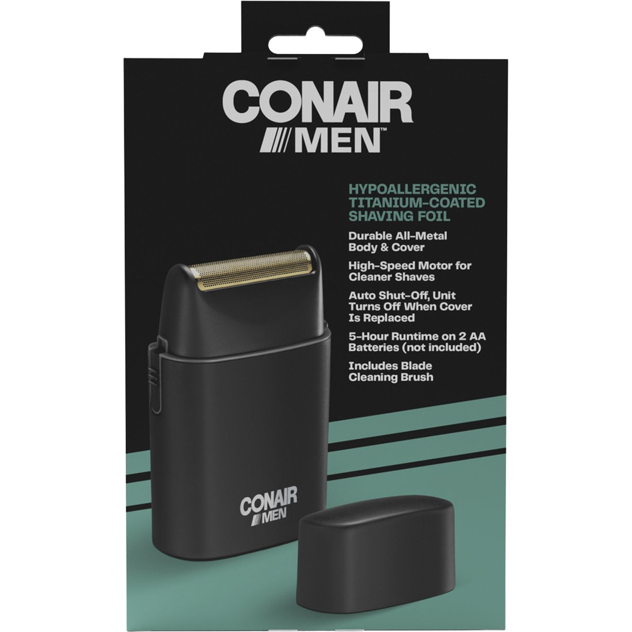 Conair Men Titanium Metal Foil Electric Shaver