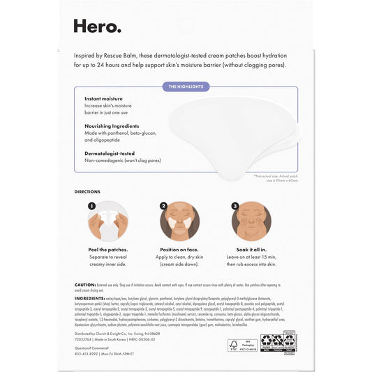 Hero Post Blemish Replenishing Cream Rescue Patch