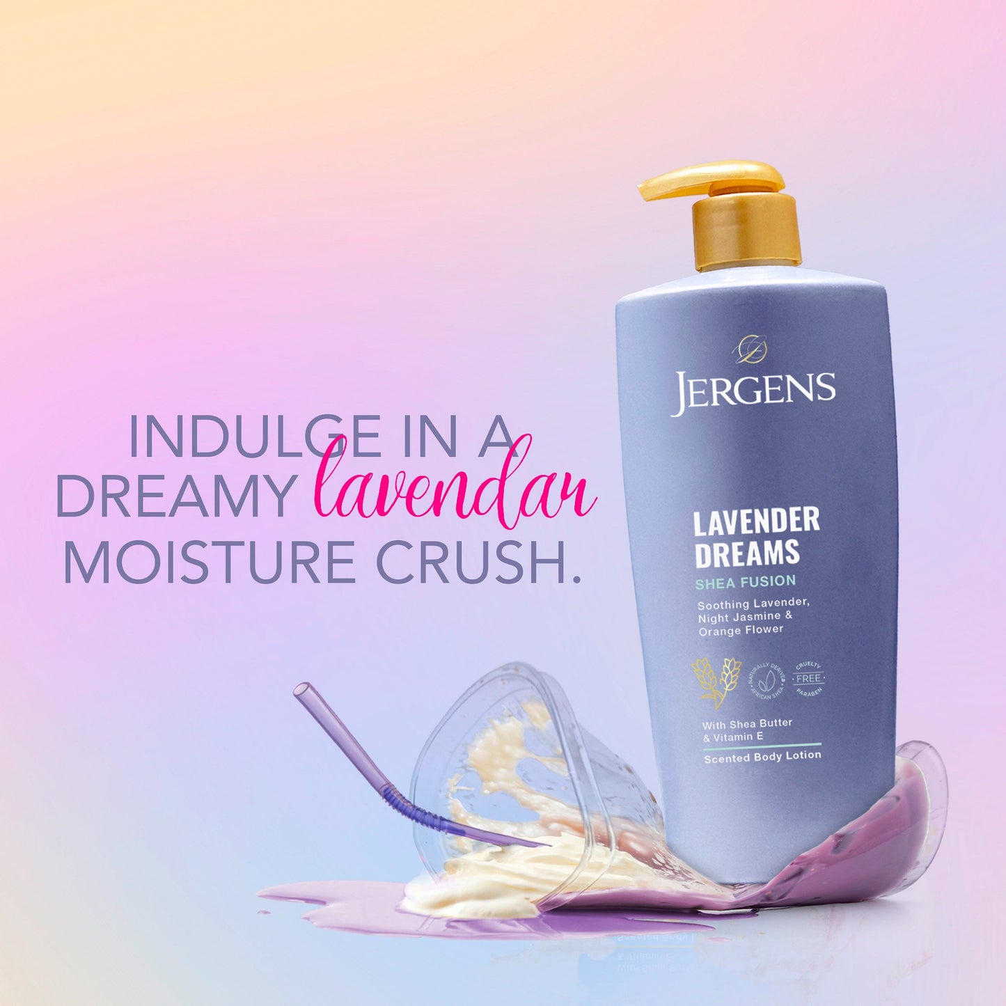 Jergens Shea Fusions Lotion - Lavender Dreams