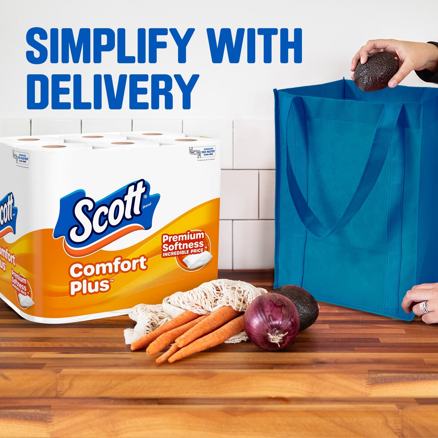 Scott Comfort Plus 1-Ply Toilet Paper Mega Rolls