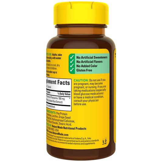 Nature Made Berberine Phytosome Dietary Supplement Capsules