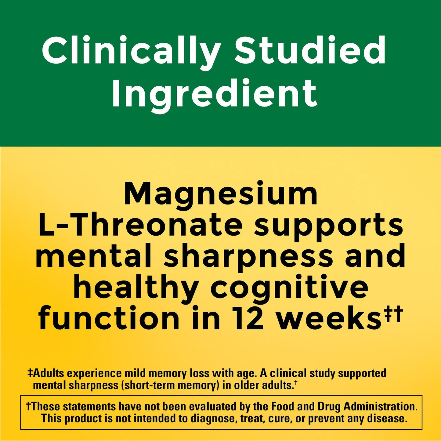 Nature Made Magnesium L-Threonate with Vitamins C & D3 Capsules