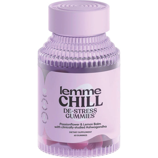 Lemme Chill De-Stress Lemon Balm & Ashwagandha Gummies