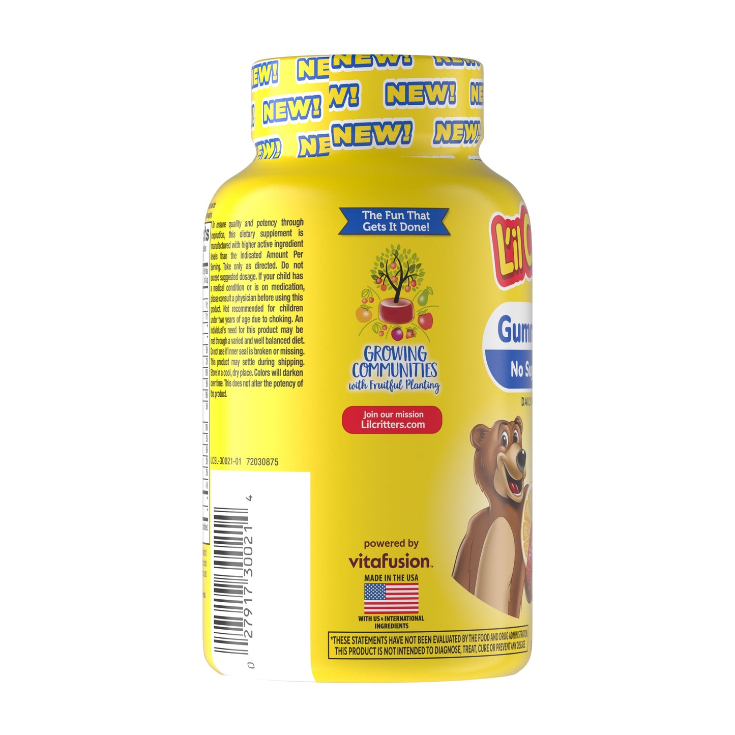 Lil Critters Gummy Vites No Sugar Added Daily Multivitamin Gummies