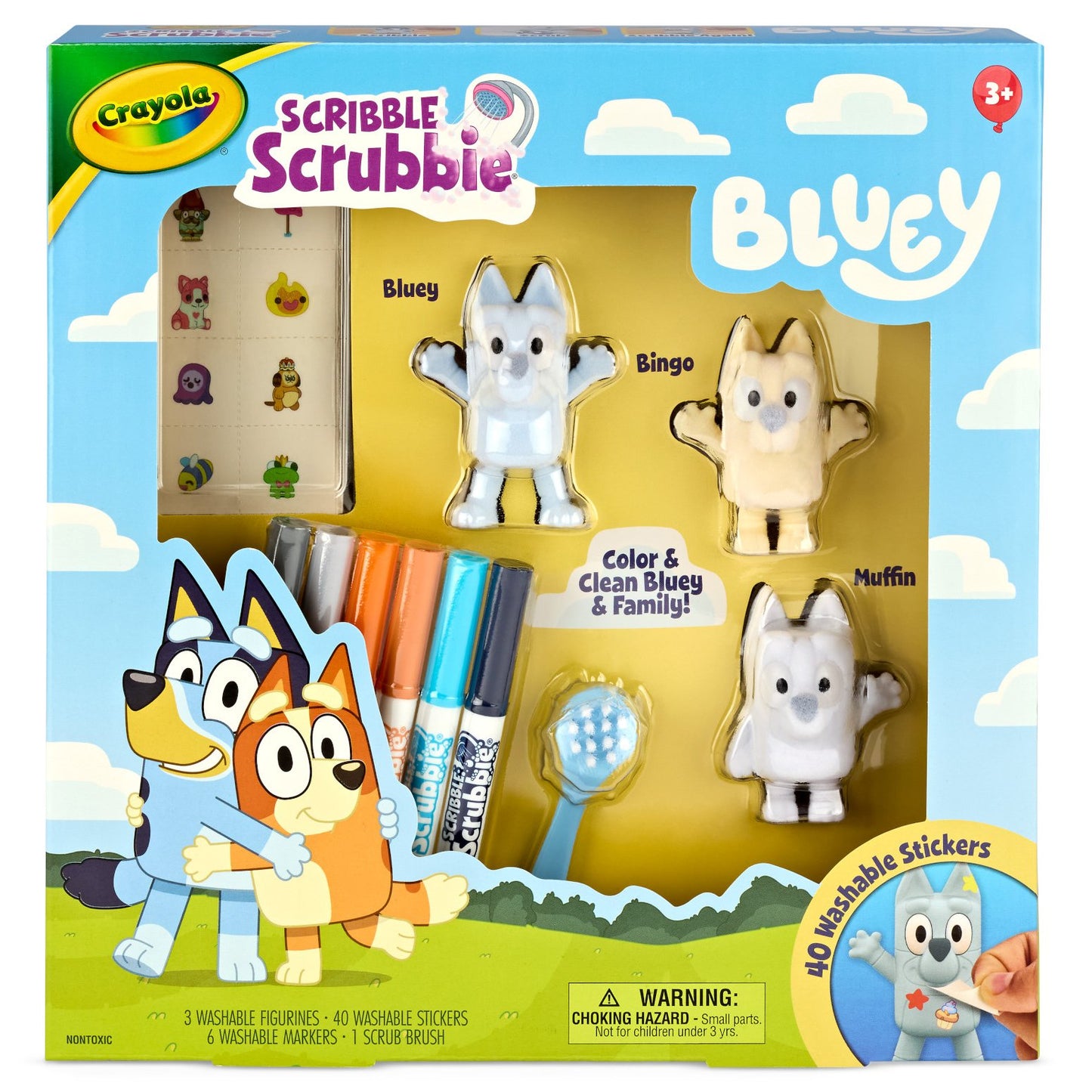 Crayola Bluey Scribble Scrubbies, 3 ct