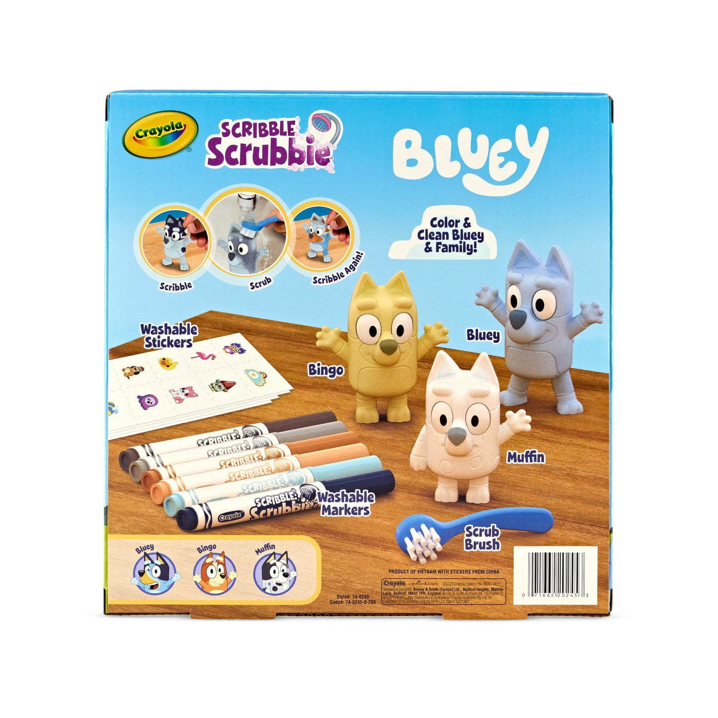 Crayola Bluey Scribble Scrubbies, 3 ct