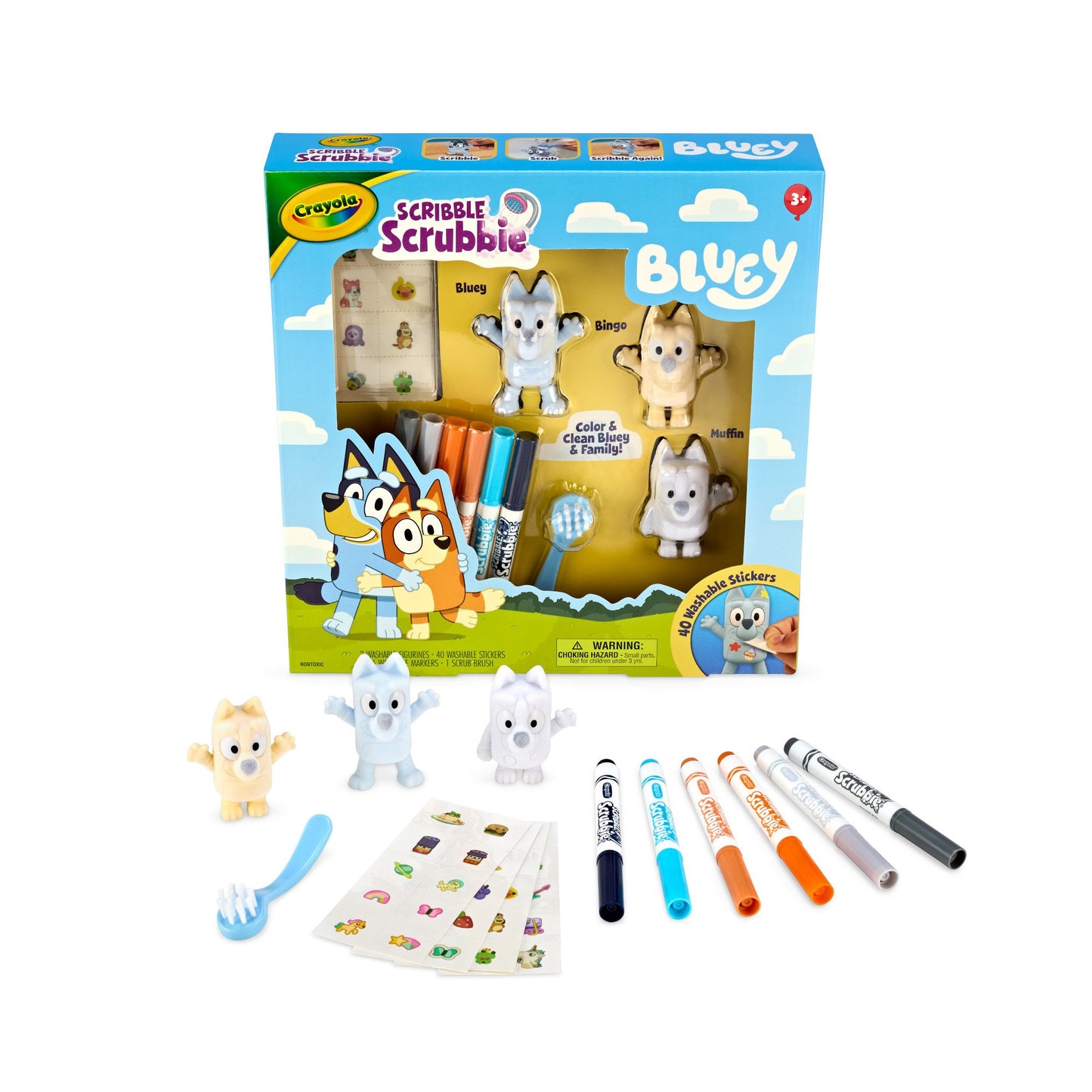 Crayola Bluey Scribble Scrubbies, 3 ct