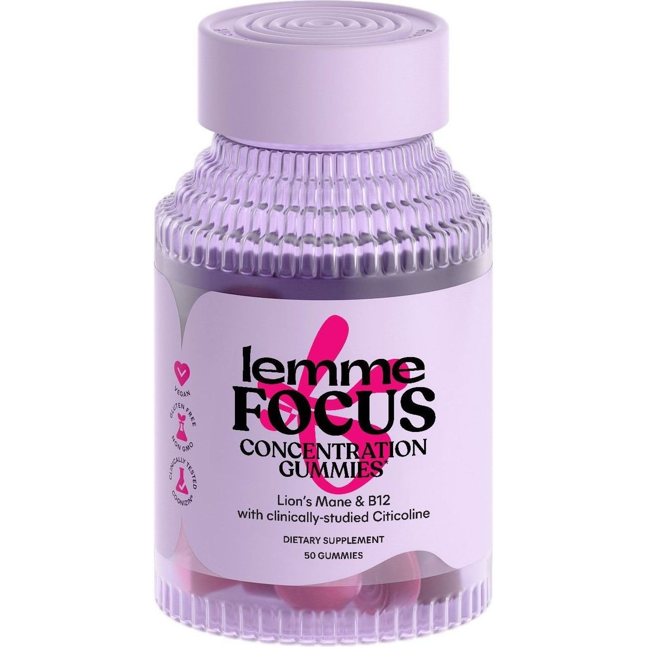 Lemme Focus Lion's Mane & B12 Gummies