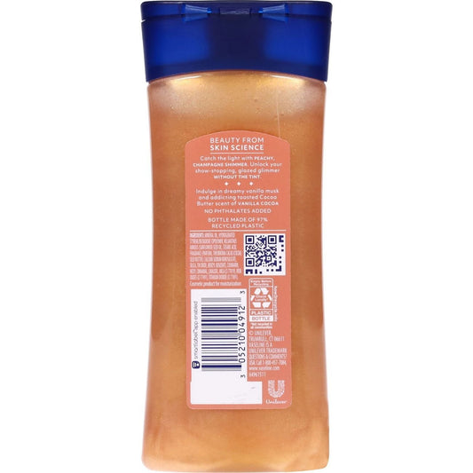 Vaseline Glazed & Glisten Sunlit Glow Shimmering Gel Oil - Vanilla Cocoa