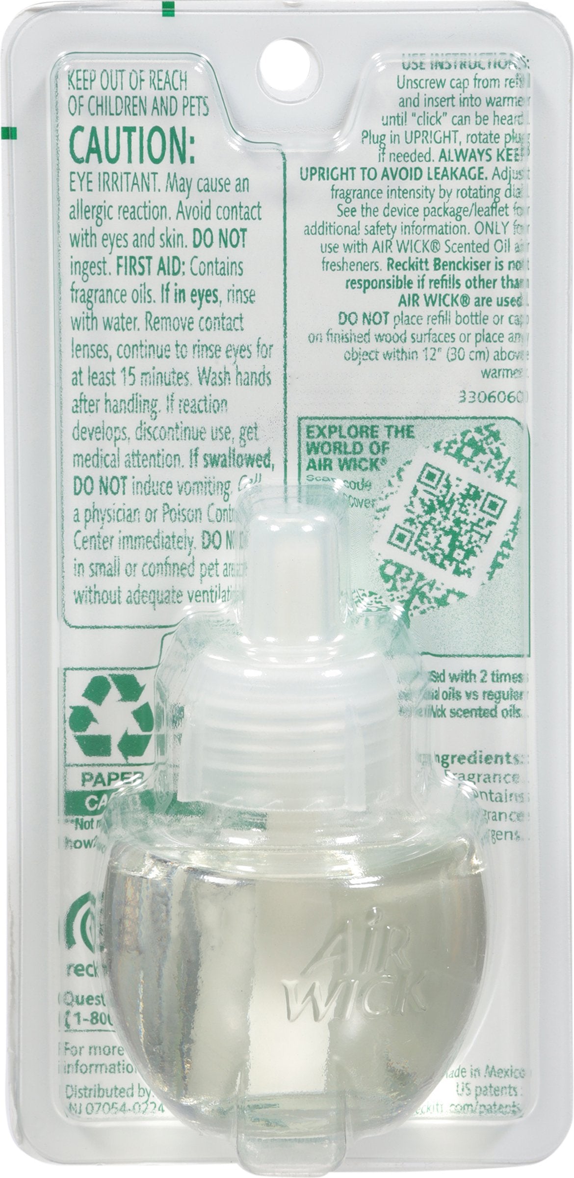 Air Wick Scented Oil Refill Plug In Air Freshener - Vibrant Cherry Blossom & Raspberry