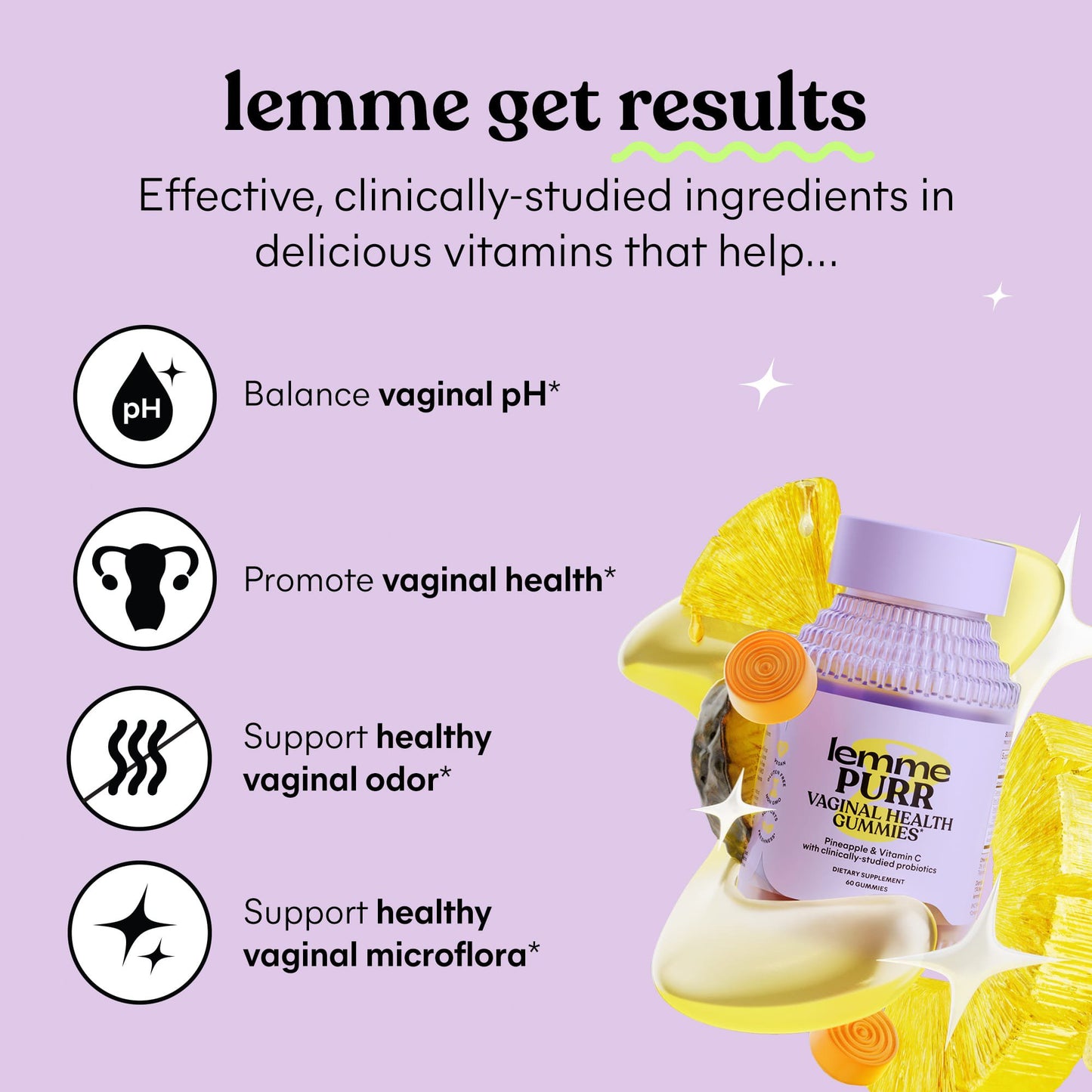 Lemme Purr Vaginal Probiotic Gummies