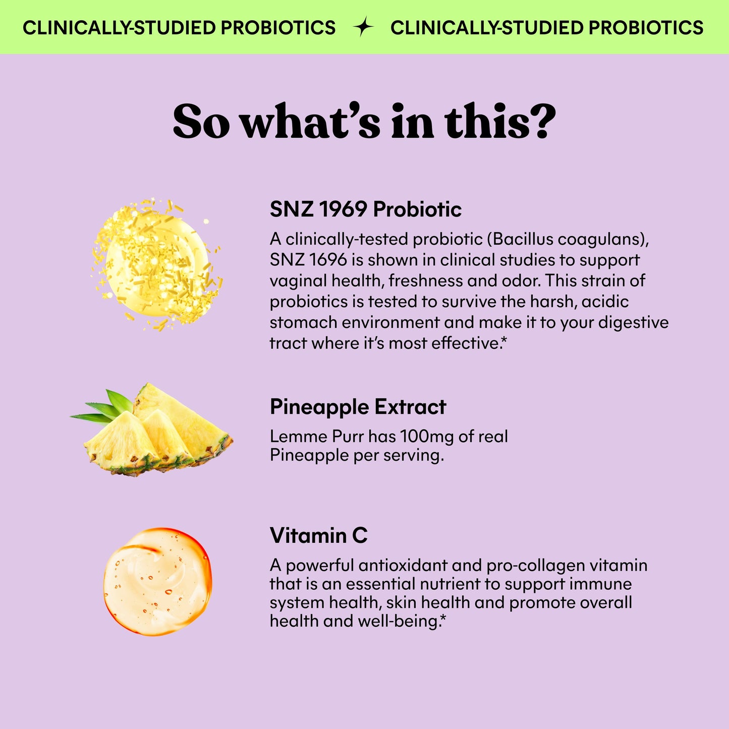 Lemme Purr Vaginal Probiotic Gummies