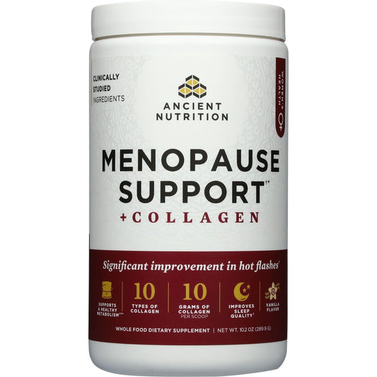 Ancient Nutrition Women's Menopause Support + Collagen Powder - Vanilla