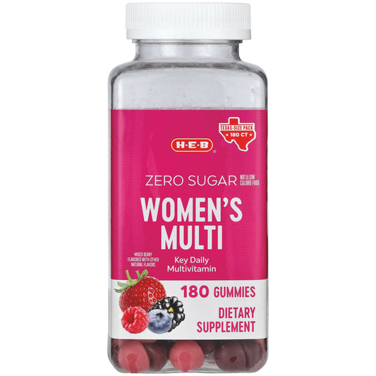 H-E-B Zero Sugar Women's Multivitamin Gummies - Mixed Berry