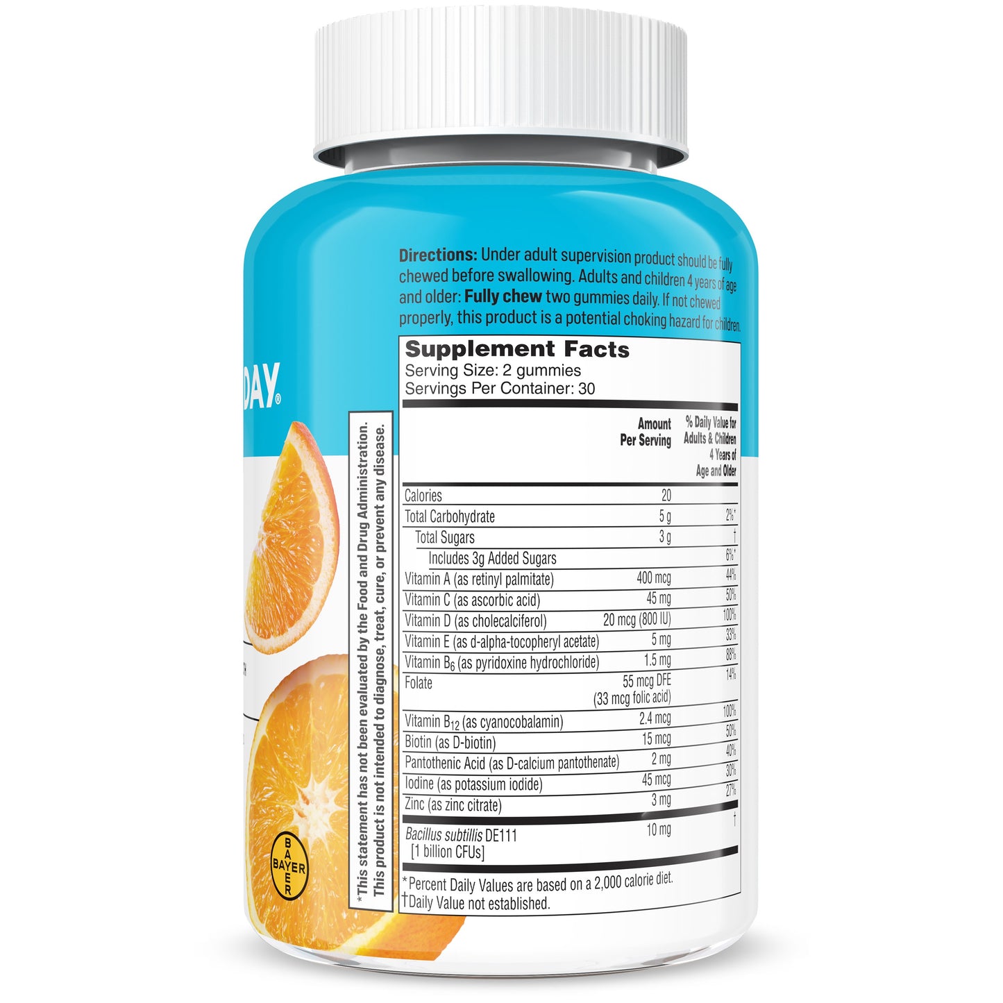 One A Day Kids Multivitamin with Probiotic Gummies - Orange