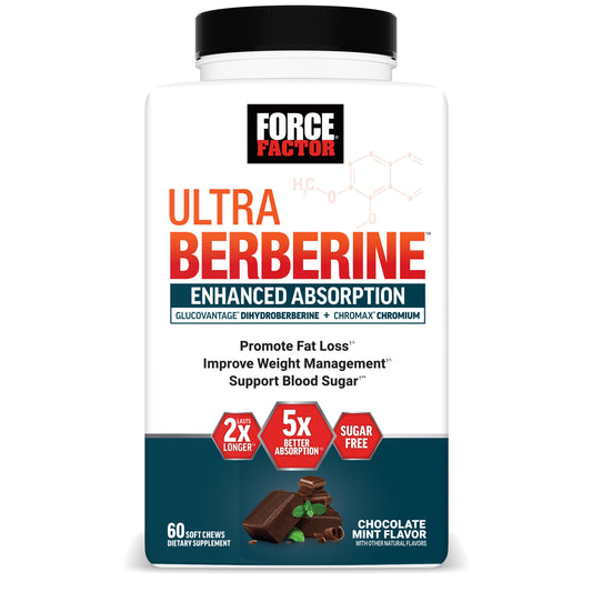 Force Factor Ultra Berberine Enhanced Absorption Chews - Chocolate Mint