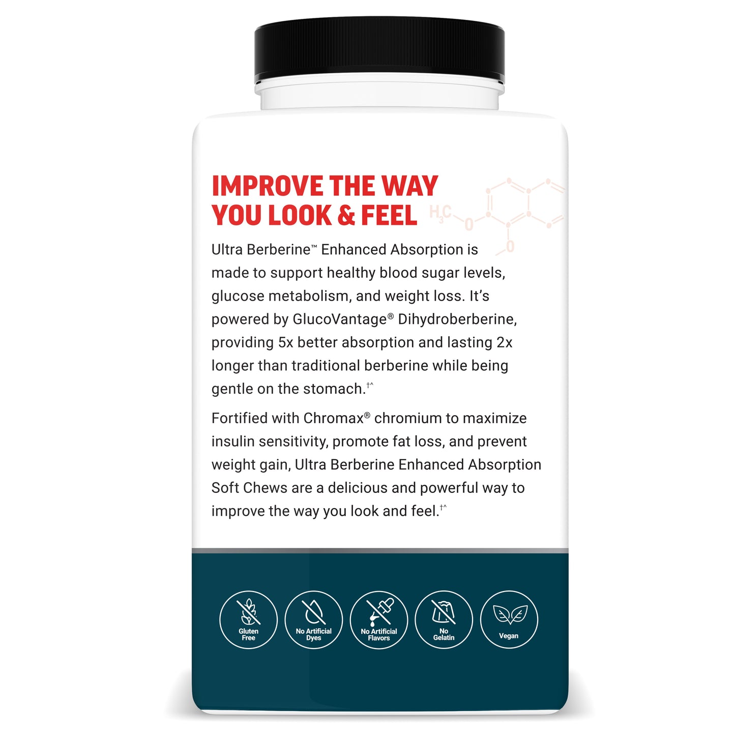 Force Factor Ultra Berberine Enhanced Absorption Chews - Chocolate Mint