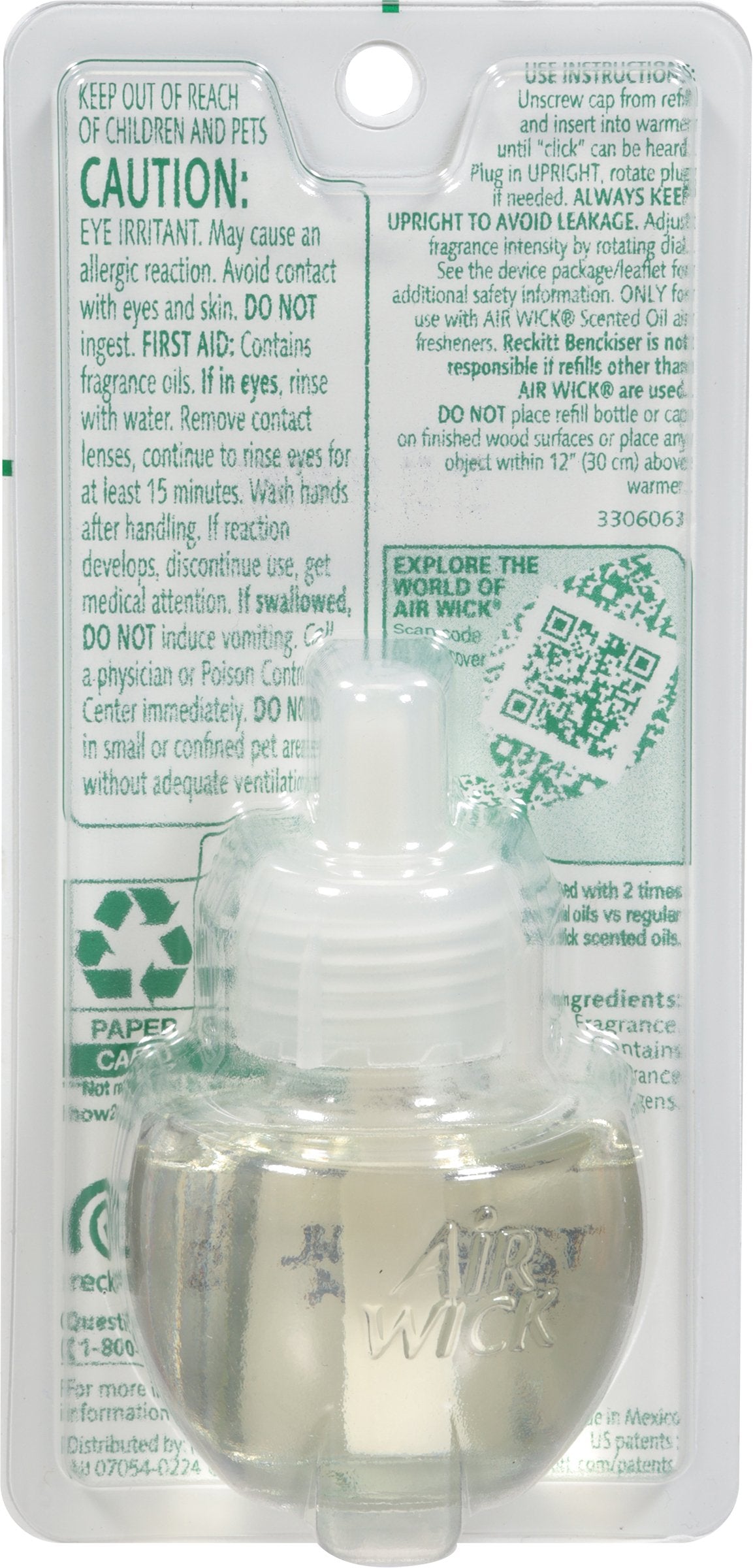 Air Wick Scented Oil Plug In Air Freshener - Vibrant Cotton & White Lotus