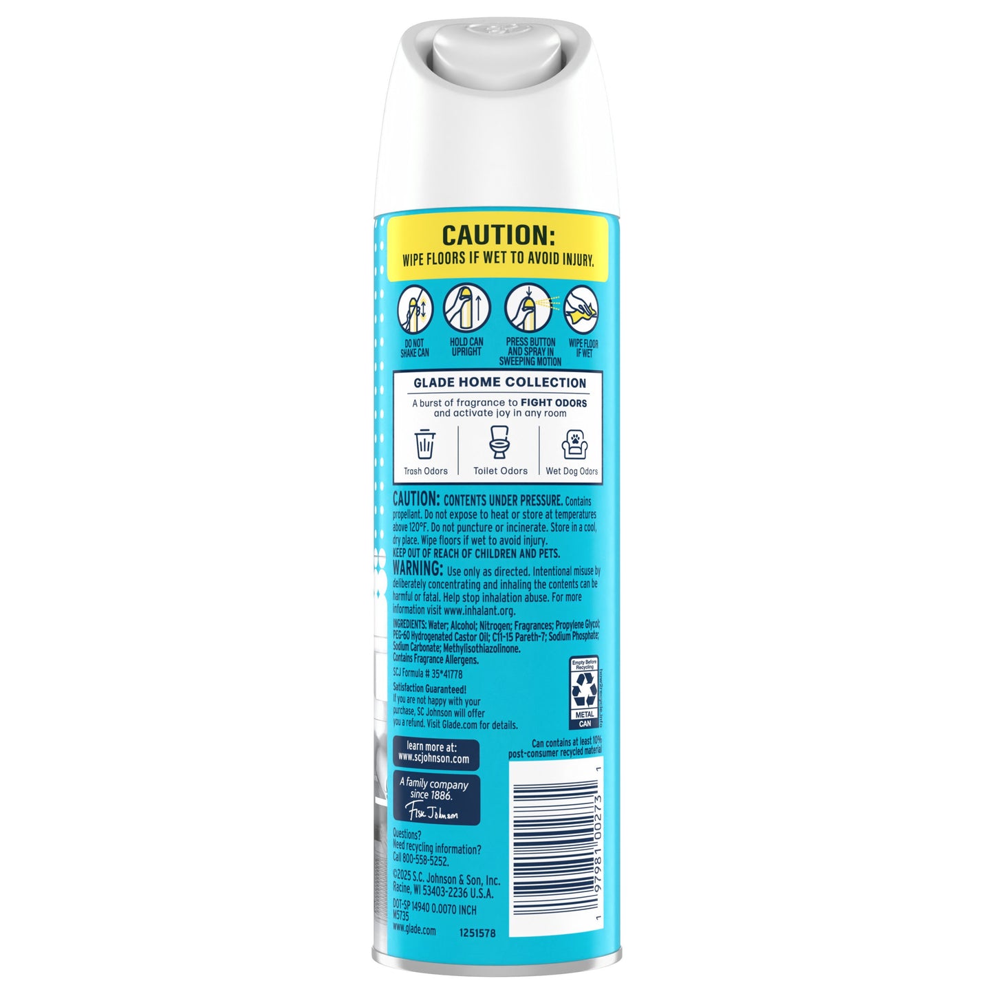Glade Glade Odor Fighting Air Freshener Spray - Sea Waves