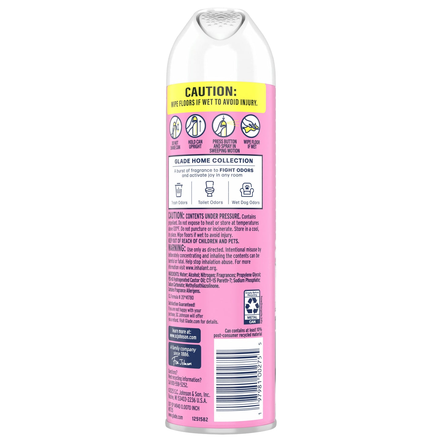 Glade Glade Odor Fighting Air Freshener Spray - Passion Fruit