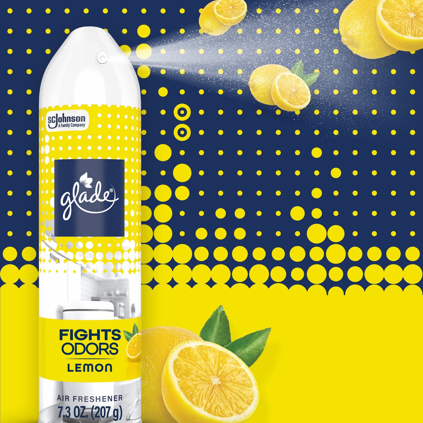 Glade Glade Odor Fighting Air Freshener Spray - Lemon