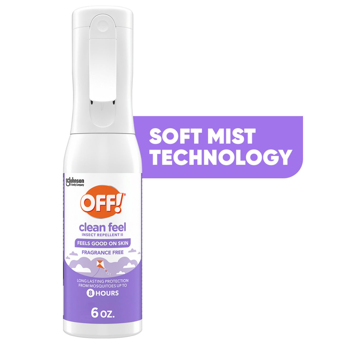 OFF! Clean Feel Fragrance Free Insect Repellent II Mist