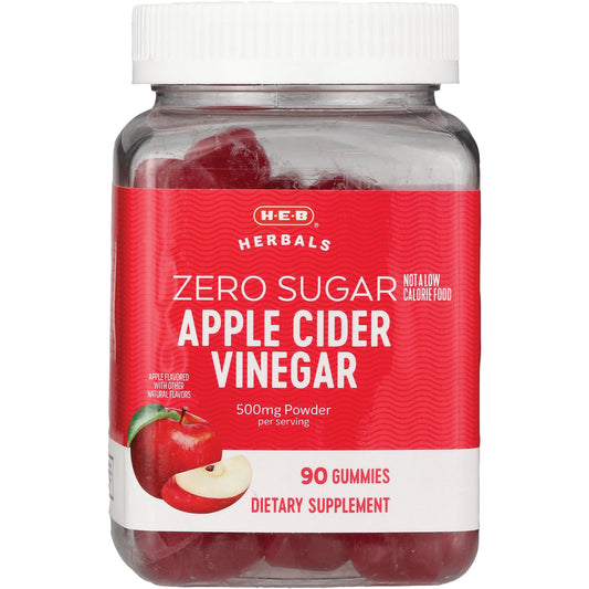 H-E-B Herbals Zero Sugar Apple Cider Vinegar Gummies