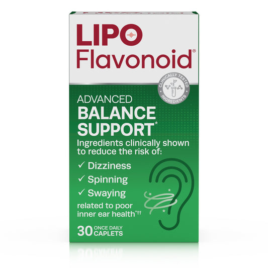 Lipo Flavonoid Advanced Balance Support Inner Ear Health Tablets