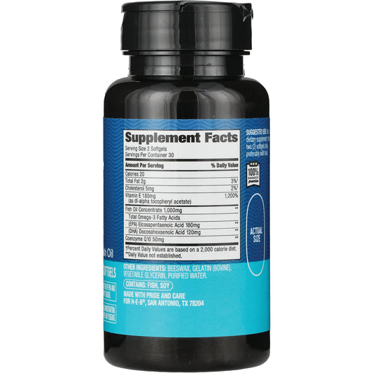 H-E-B Vitamins Heart Trio CoQ-10, Vitamin E & Fish Oil Softgels