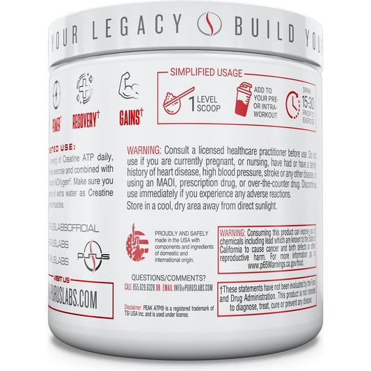 Purus Creatine Monohydrate & Peak ATP Powder