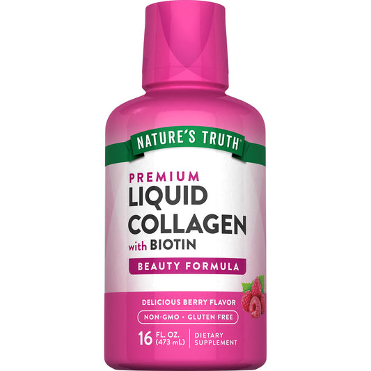 Nature's Truth Liquid Collagen with Biotin + Vitamin C - Berry