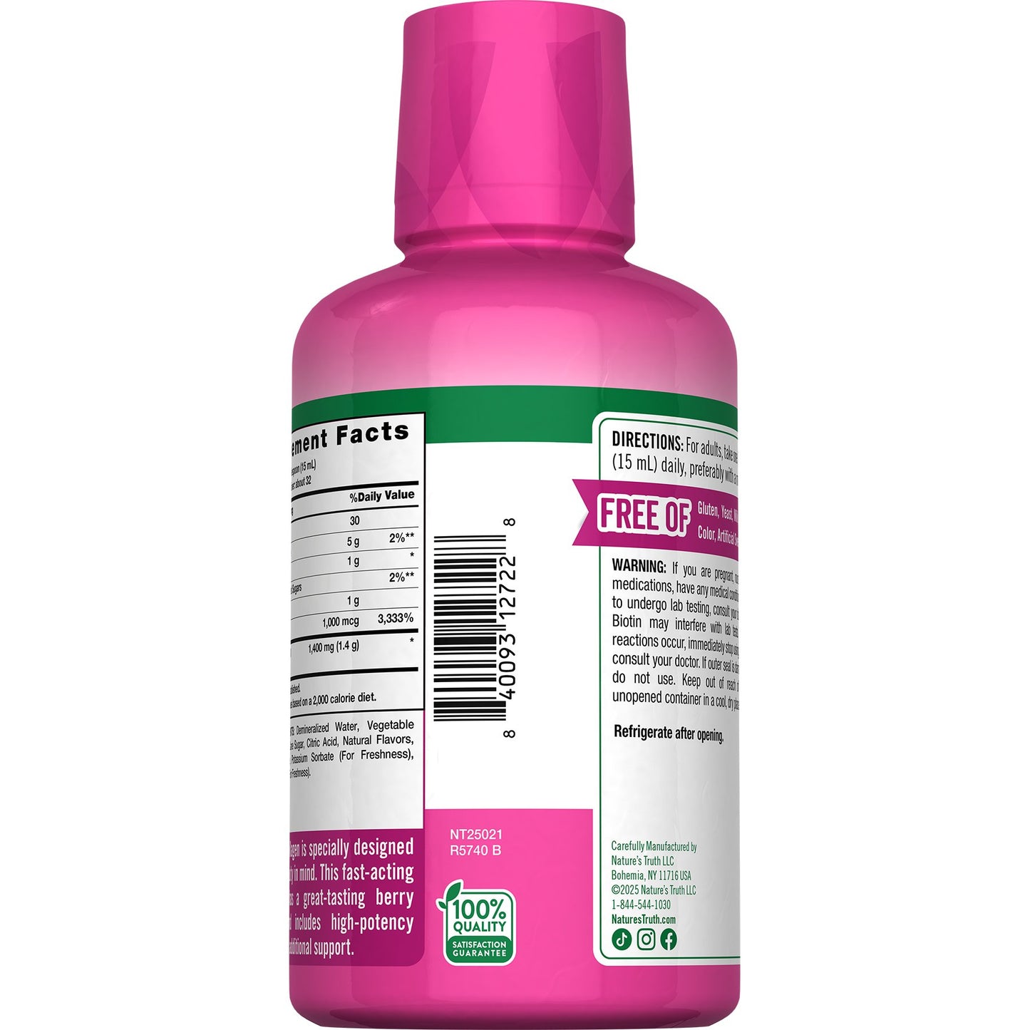 Nature's Truth Liquid Collagen with Biotin + Vitamin C - Berry