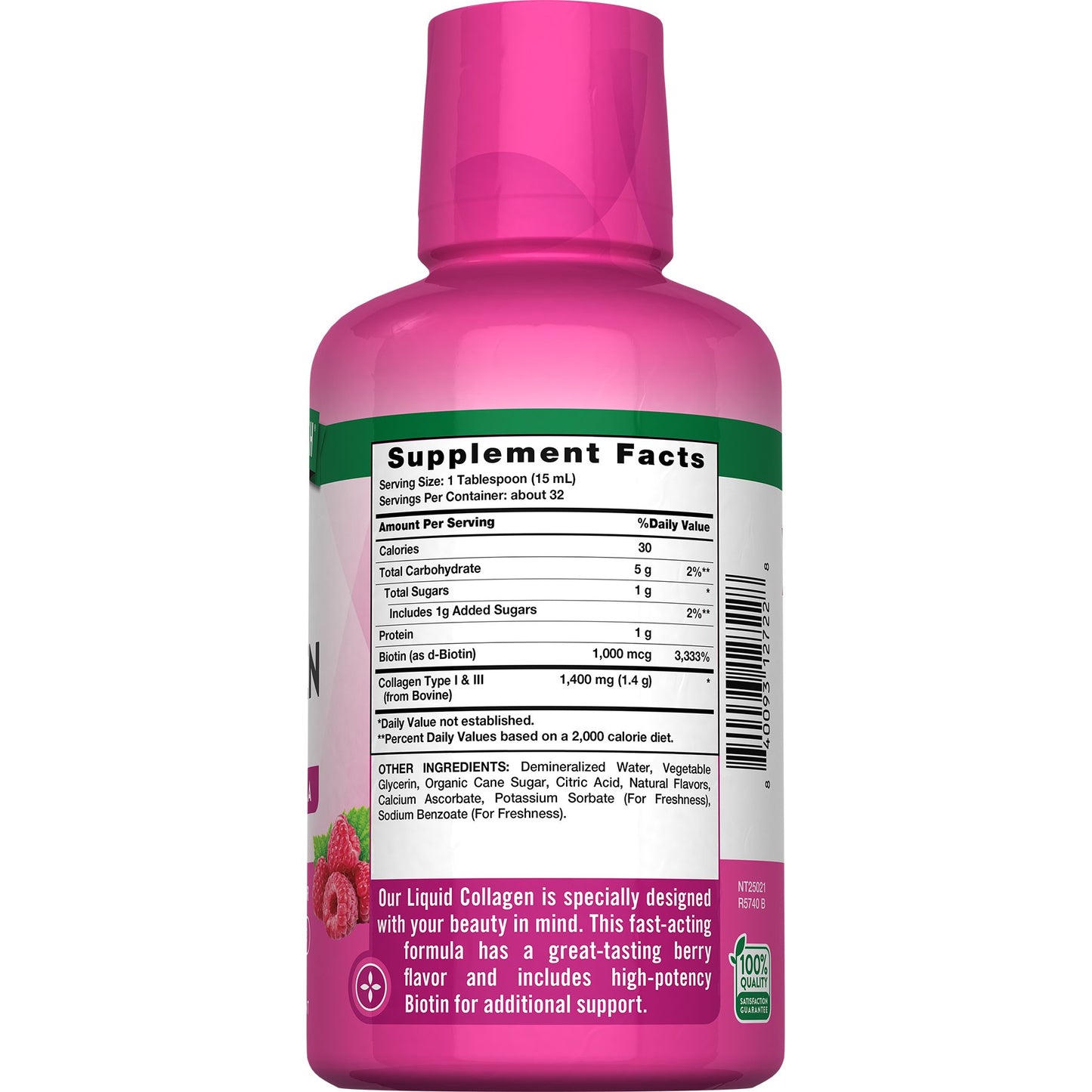 Nature's Truth Liquid Collagen with Biotin + Vitamin C - Berry