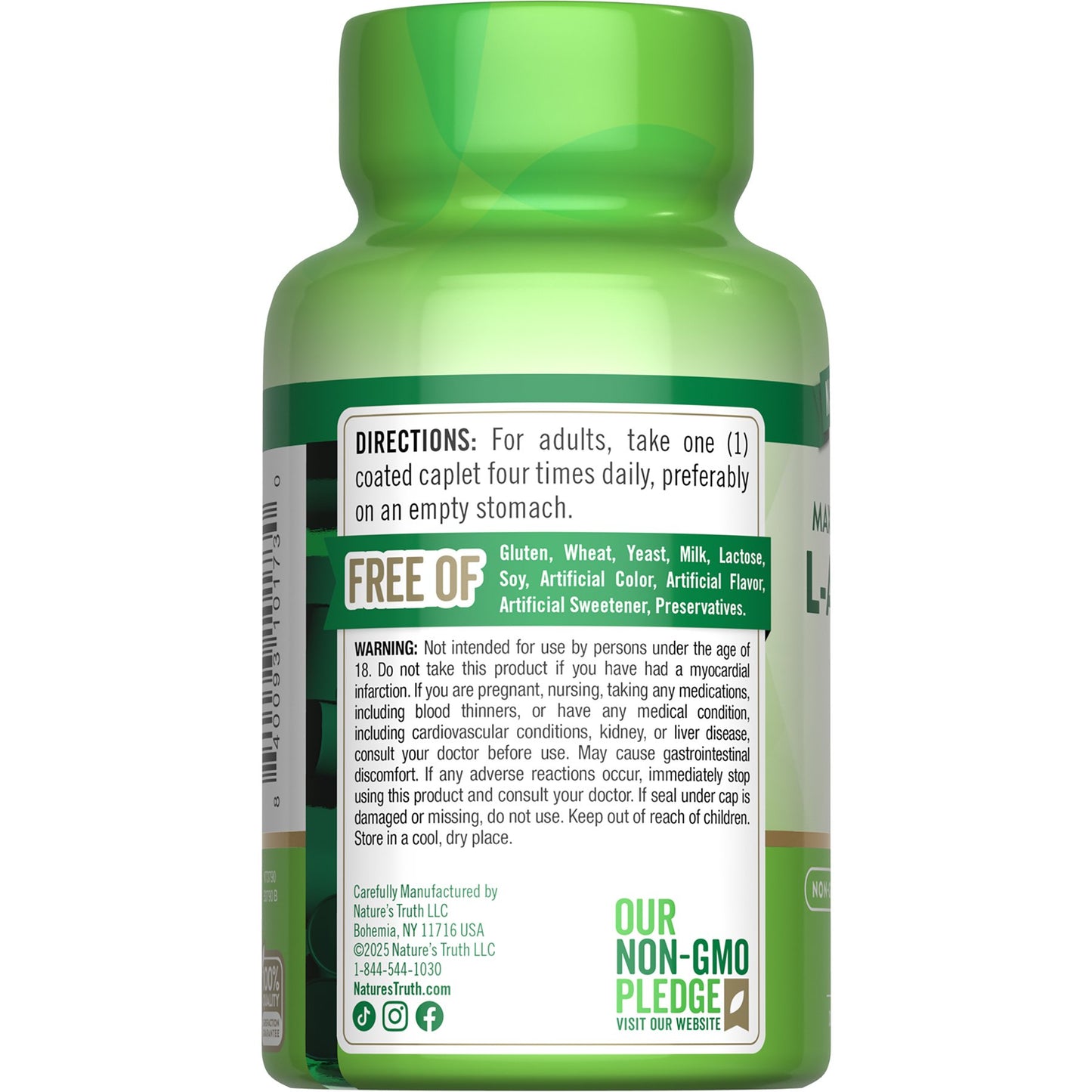 Nature's Truth L-Arginine 1000mg Caplets