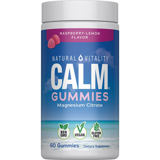 Natural Vitality Calm Magnesium Gummies - Raspberry Lemon