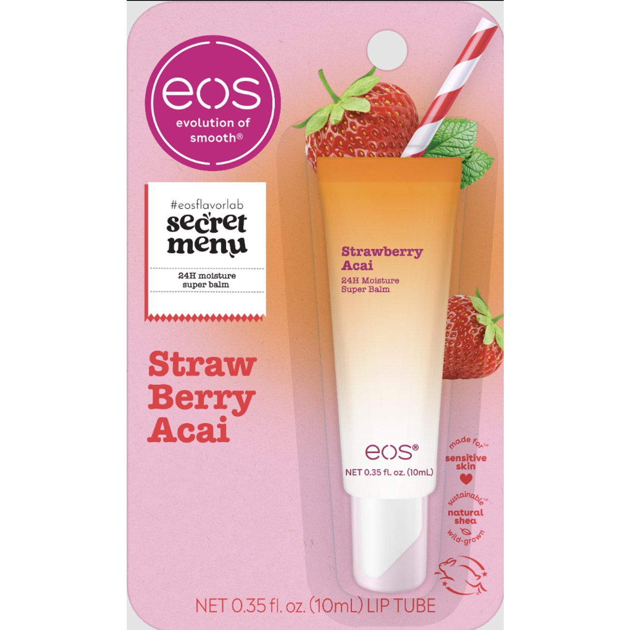 eos 24 Hr Moisture Super Lip Balm - Strawberry Acai