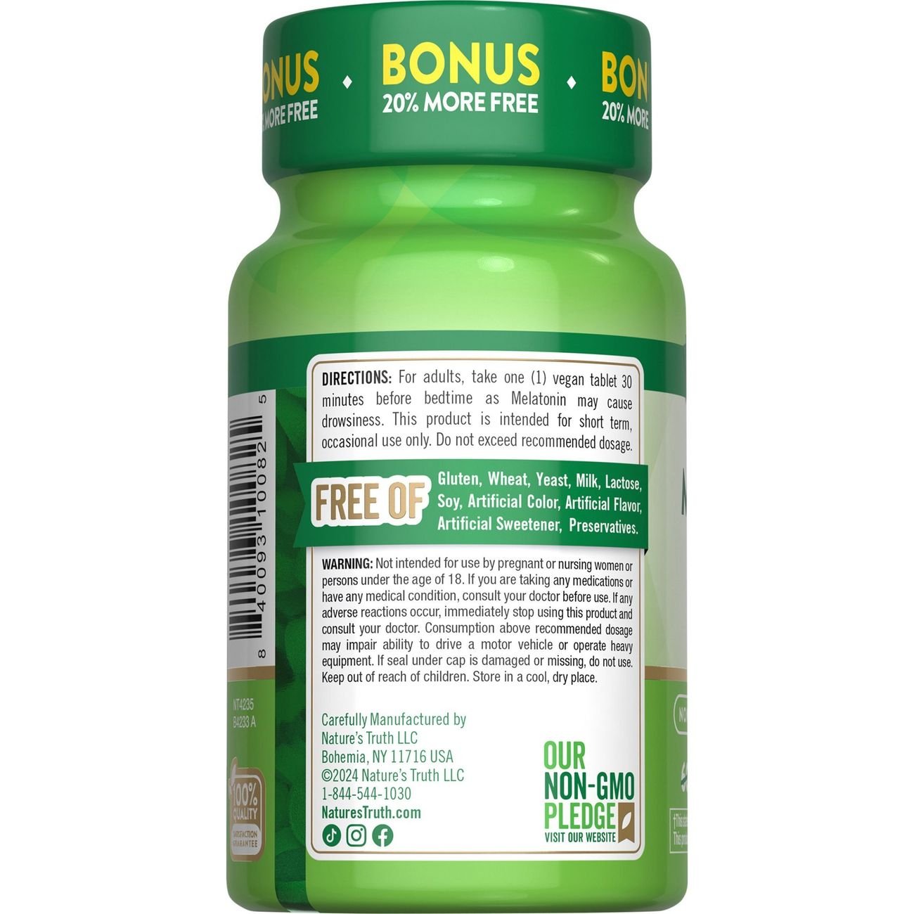 Nature's Truth Melatonin & L-Theanine Sleep Support Tablets