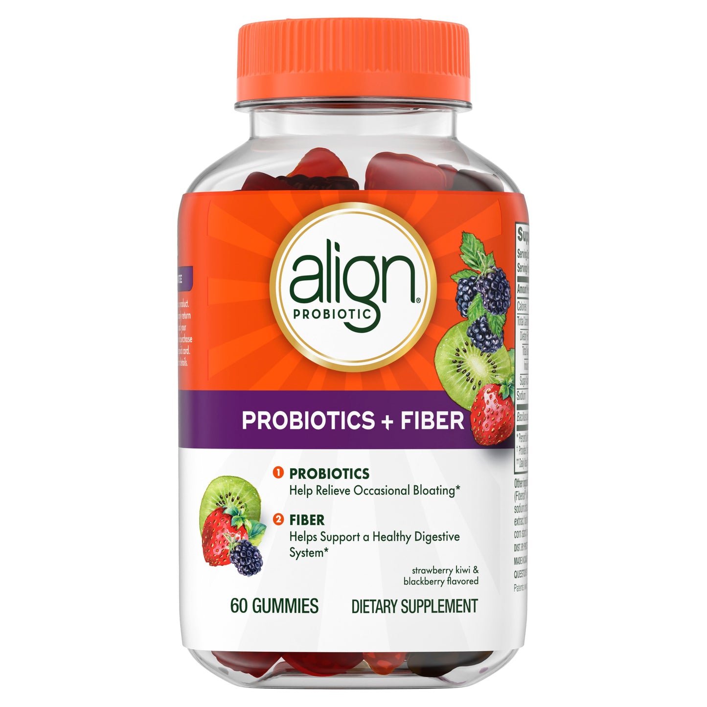 Align Probiotic Gummies, Probiotics + Fiber for Digestive Health